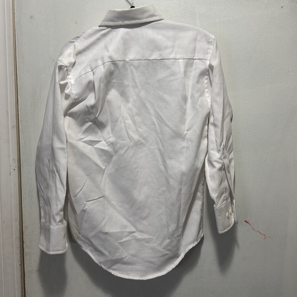 Michael James kids white button up collared shirt size 8 - Picture 6 of 7